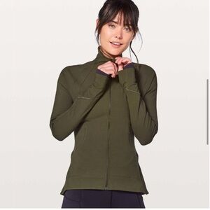 Lululemon Gait Keeper Jacket in Dark Olive, Size 6